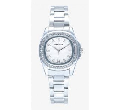 RELOJ RADIANT ARMIS ACERO CUADRADO CIRCONITAS RA637201