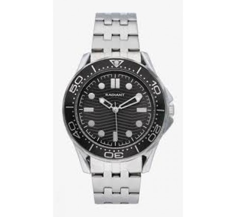 RELOJ RADIANT ARMIS ACERO CAJA CON BISEL NEGRO RA653202