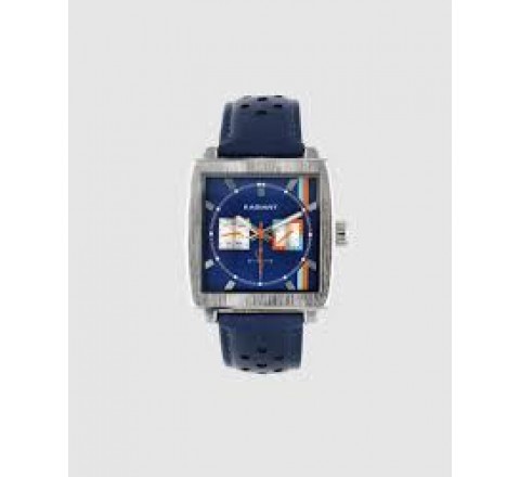 RELOJ RADIANT CORREA PIEL AZUL CAJA CUADRADA RA679703