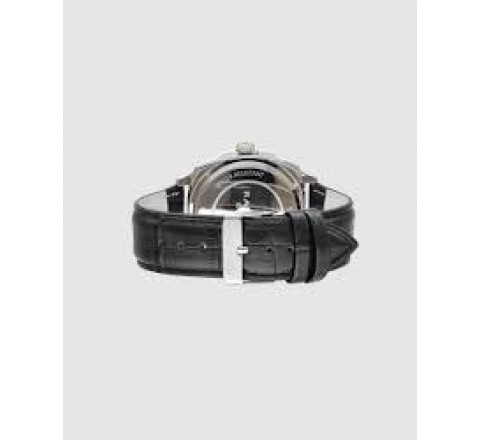 RELOJ RADIANT CORREA PIEL NEGRA ESFERA NEGRA RA678202
