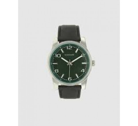 RELOJ RADIANT CORREA PIEL NEGRA ESFERA VERDE RA681201