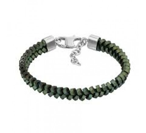 PULSERA RADIANT ACERO VERDE HILO VERDE RH000331