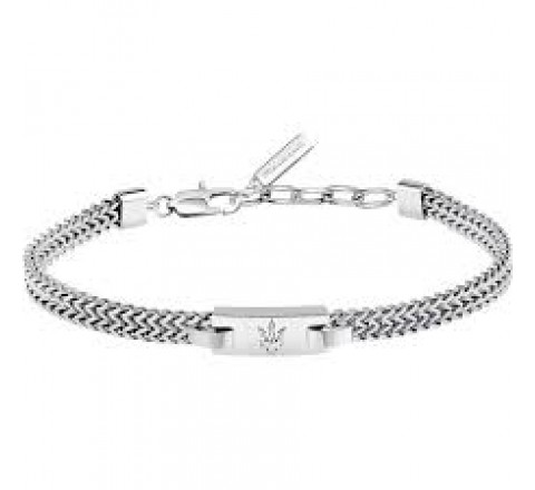 PULSERA MASERATI ACERO ESLABONES LOGO JM425AVD104