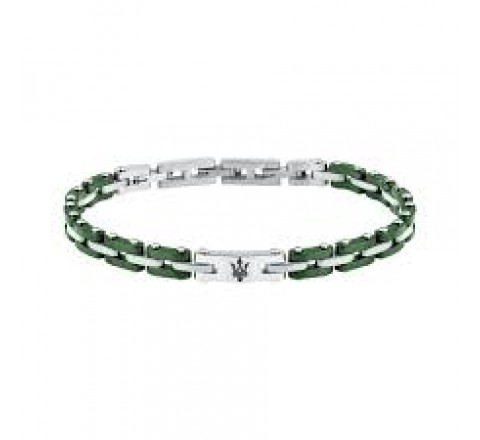 PULSERA MASERATI ACERO Y CERAMICA VERDE JM425ATZ66