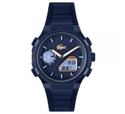 RELOJ LACOSTE ANALOGICO DIGITAL SILICONA AZUL 2011434