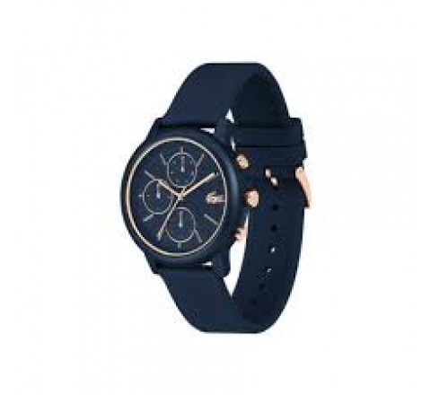 RELOJ LACOSTE CAJA Y CORREA SILICONA AZUL MARINO 2011470