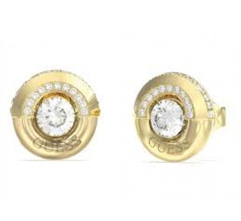 PENDIENTES GUESS ACERO DORADO CIRCONITAS JUBE05380JWYGT-U