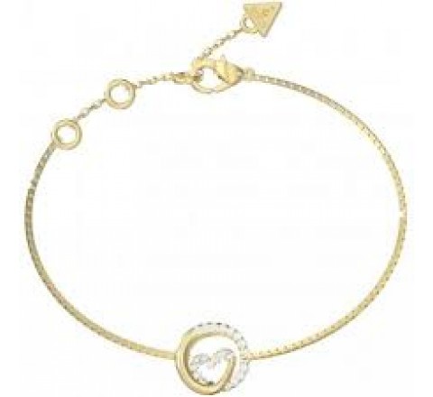 PULSERA GUESS ACERO DORADO CIRCONITAS JUBB05527JWYGS
