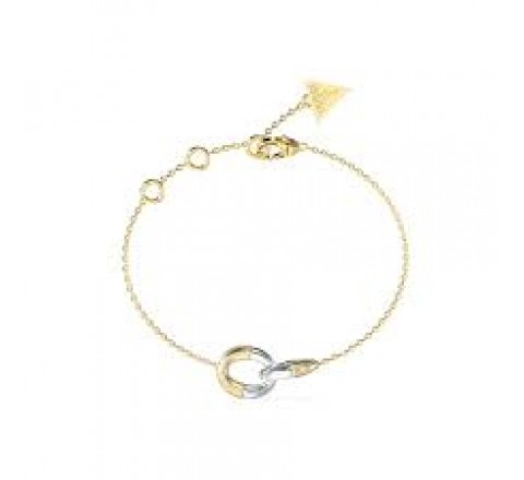 PULSERA GUESS ACERO DORADO BICOLOR JUBB05374JWYGRHS