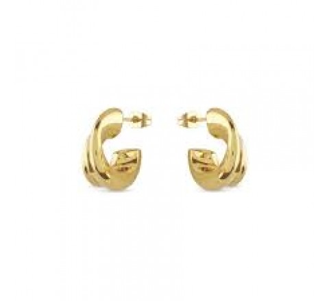 PENDIENTES GUESS ACERO DORADO ARO LISO JUBE05331JWYGT-U