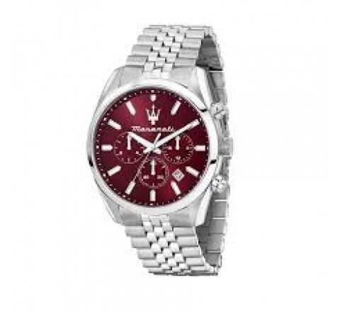 RELOJ MASERATI CAJA ARMIS ACERO ESFERA BURGUNDY R8853151024