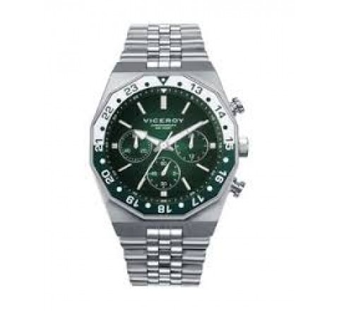 RELOJ VICEROY CAJA Y ARMIS ACERO ESFERA NEGRA 42459-67