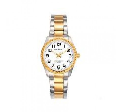 RELOJ VICEROY CAJA Y ARMIS ACERO BICOLOR DORADO 40860-24