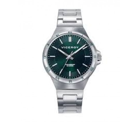RELOJ VICEROY CAJA Y ARMIS ACERO ESFERA VERDE 401294-67