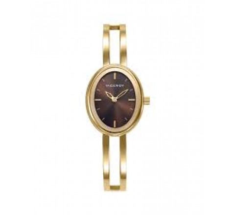 RELOJ VICEROY CAJA Y ARMIS ACERO DORADO ESF MARRON 401304-47