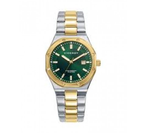 RELOJ VICEROY CAJA Y ARMIS BICOLOR DORADO 401316-67
