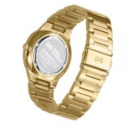 RELOJ MARK MADDOX CAJA Y ARMIS DORADO ESFERA VERDE HM1028-67