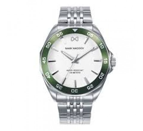 RELOJ MARK MADDOX ARMIS ACERO CAJA BISEL VERDE HM1022-07
