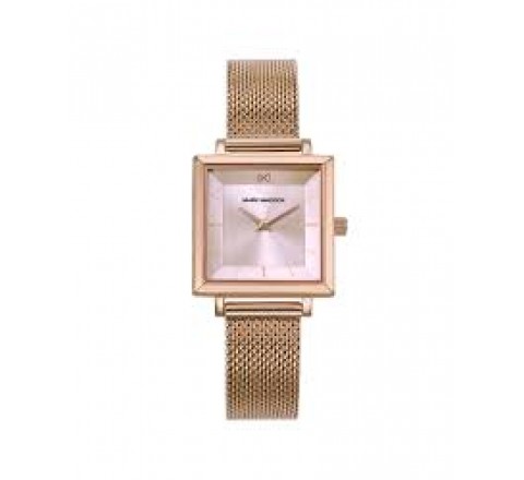 RELOJ MARK MADDOX CAJA Y ARMIS ROSADO CUADRADO MM1027-77