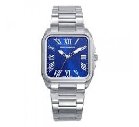 RELOJ MARK MADDOX CUADRADO ESFERA AZUL MM0143-32