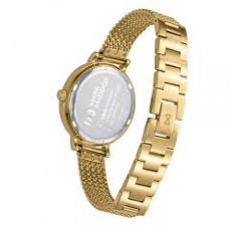 RELOJ MARK MADDOX CAJA Y ARMIS DORADO MM1034-27