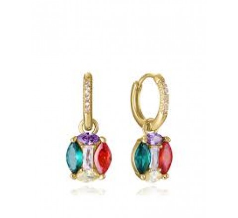 PENDIENTES VICEROY PLATA DORADA ARO CIRCONITAS 15132E100-39