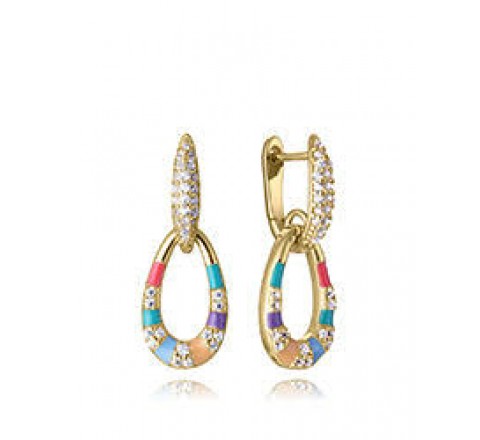 PENDIENTES VICEROY PLATA DORADA CIRCONITAS 15133E100-39