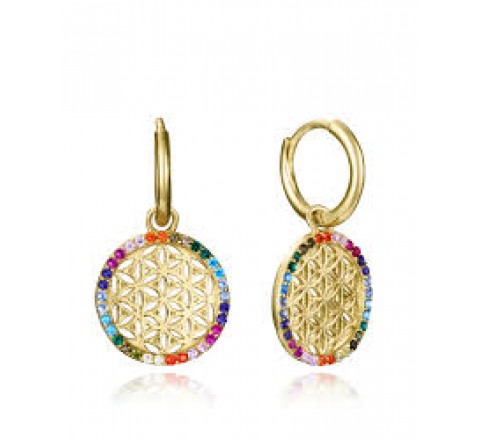 PENDIENTES VICEROY PLATA DORADA ARO CIRCONITAS 15123E100-39