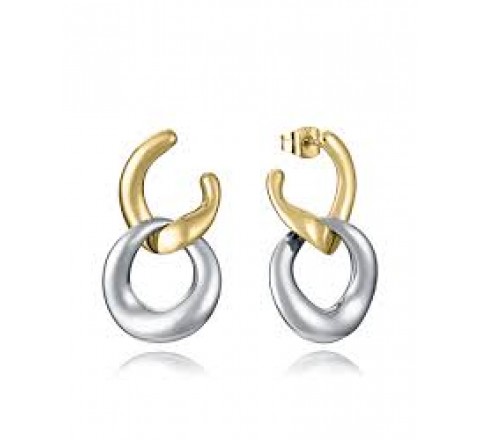 PENDIENTES VICEROY ACERO BICOLOR DORADO 15195E01012