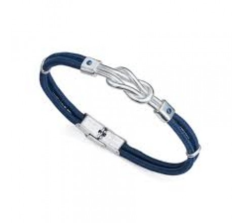 PULSERA VICEROY ACERO Y NYLON AZUL 14019P01013