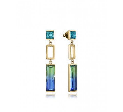 PENDIENTES VICEROY ACERO DORADO PIEDRAS COLOR 14324E01012