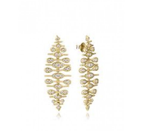 PENDIENTES VICEROY PLATA DORADA CIRCONITAS 2355E100-30