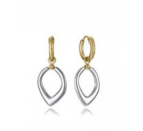 PENDIENTES VICEROY ACERO BICOLOR DORADO LARGOS 15189E01012