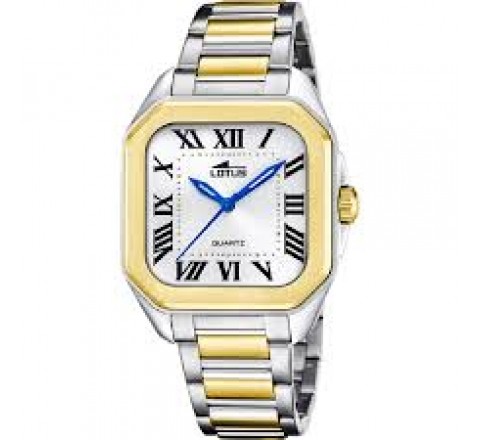 RELOJ LOTUS CAJA Y ARMIS ACERO BICOLOR DORADO 18969/1