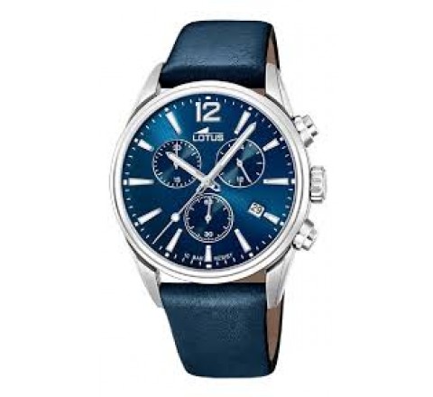 RELOJ VICEROY CAJA ACERO CORREA PIEL AZUL 18691/1
