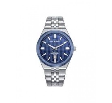 RELOJ VICEROY ACERO CRISTAL ZAFIRO ESFERA AZUL 45115-37