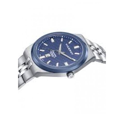RELOJ VICEROY ACERO CRISTAL ZAFIRO ESFERA AZUL 45115-37