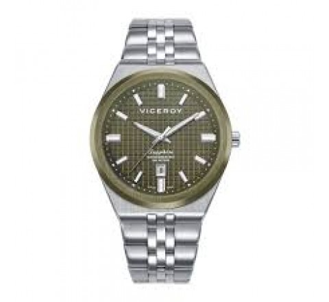 RELOJ VICEROY ACERO CRISTAL ZAFIRO ESFERA VERDE 45115-67