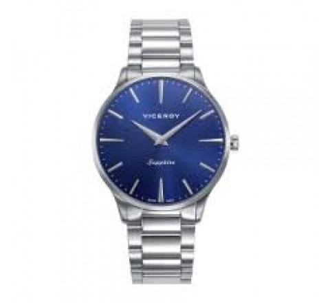 RELOJ VICEROY ACERO CRISTAL ZARIFO ESFERA AZUL 45119-37
