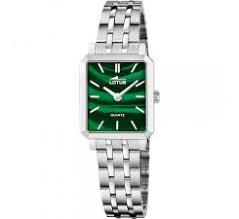 RELOJ LOTUS ACERO ESFERA VERDE PULSERA REGALO 19008/4