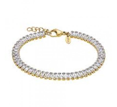 PULSERA LOTUS ACERO DORADO CIRCONITAS LS2340/2/2