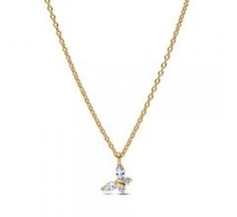 GARGANTILLA PANDORA PLATA DORADA MARIPOSA 364267C01-45