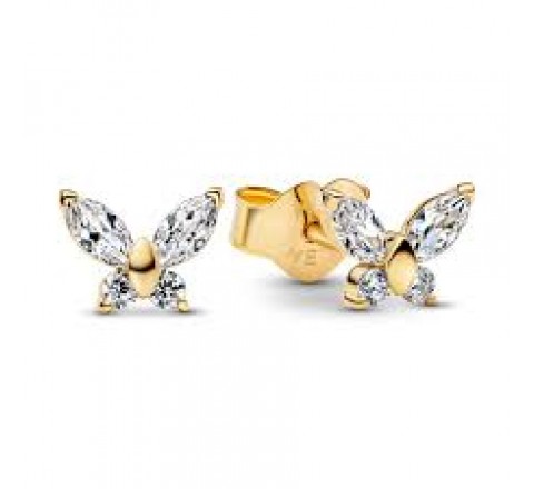 PENDIENTES PANDORA PLATA DORADA MARIPOSA 264264C01