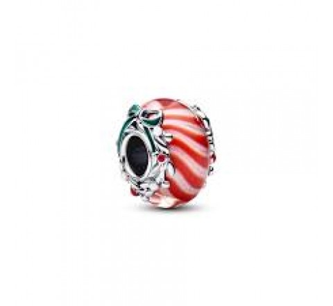 CHARM PANDORA PLATA CARAMELO CRISTAL MURANO 794252C01
