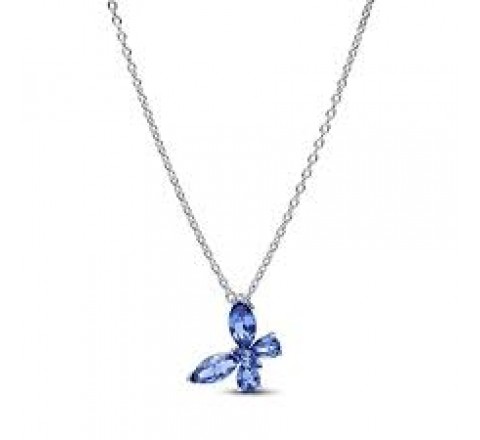 GARGANTILLA PANDORA PLATA MARIPOSA AZUL 394232C01-45
