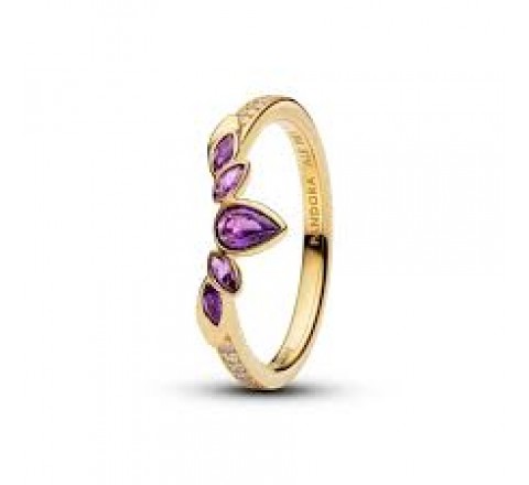 ANILLO PANDORA PLATA DORADA FROZEN ANNA DISNEY 164135C01-52