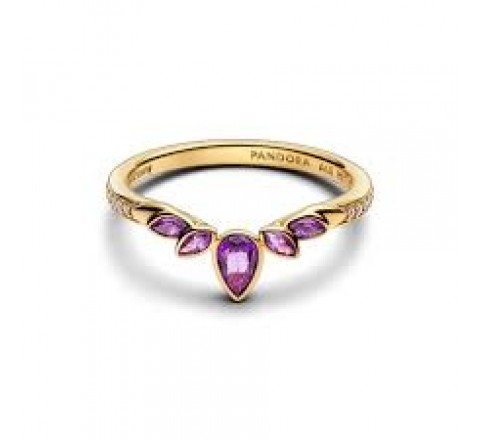 ANILLO PANDORA PLATA DORADA FROZEN ANNA DISNEY 164135C01-56