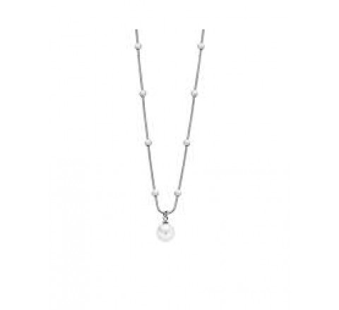 GARGANTILLA LOTUS ACERO BOLITAS Y PERLA LS1851/1/1