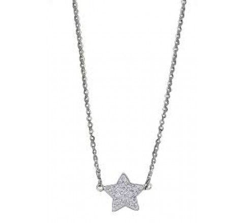 GARGANTILLA LOTUS ACERO ESTRELLA CIRCONITAS LS1864/1/1