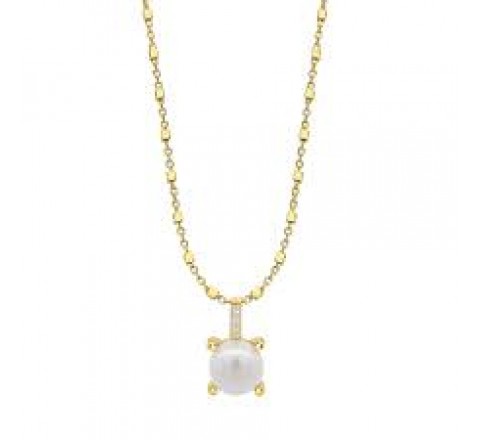 GARGANTILLA LOTUS PLATA DORADA PERLA GARRAS LP3409-1/2